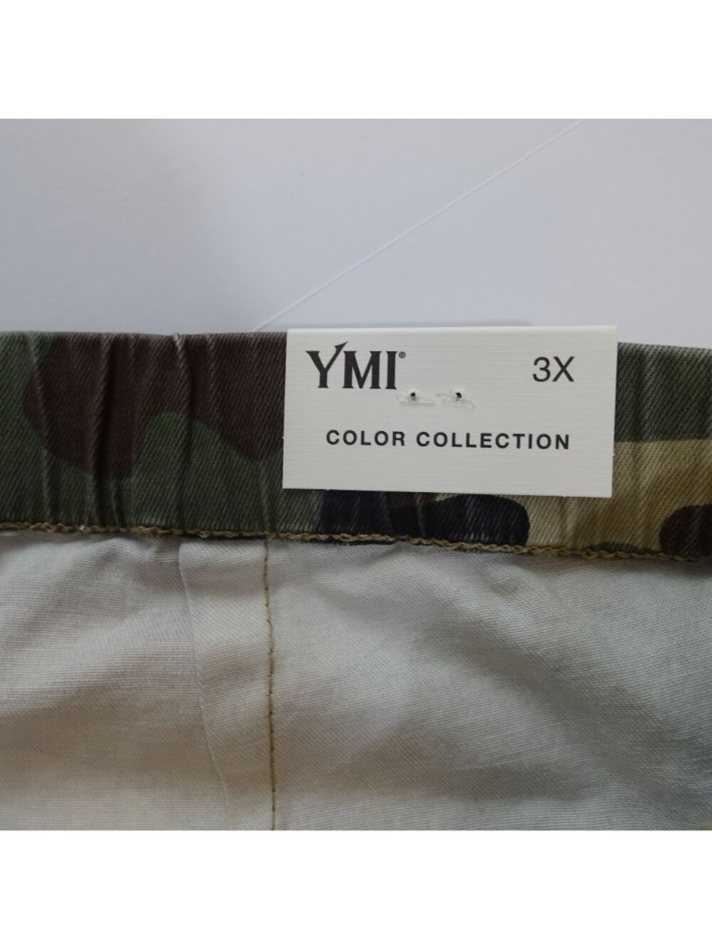 YMI Women Camo Pull-On High Rise Crop Pants Green Size 3X Streetwear Utility - Picture 9 of 16